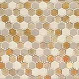 Daltile Coastal Keystones 12" X 12" Hexagon Mosaic 1" Island Harvest