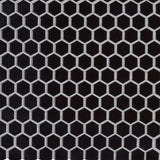 MS International Domino 12" x 12" Hexagon 1" Matte Black