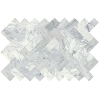 Emser Link 14"x20" Herring Mosaic White