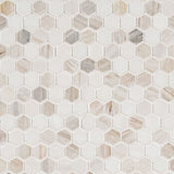 MS International Decorative Mosaic 12" x 12" Hexagon 1" Angora Tibi