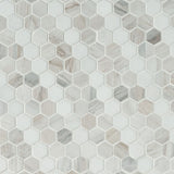 MS International Decorative Mosaic 12" x 12" Hexagon 1" Angora Sazi 