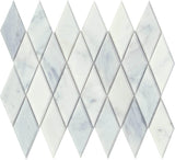 Emser Winter Frost 10"x13" Diamond Mosaic 2.01"x4.76" Winter frost