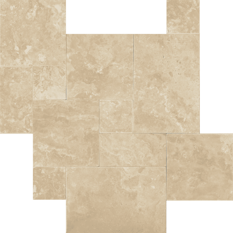 Bedrosians Travertine 3cm Paver Set 8"x8" - 8"x16" - 16"x16" - 16"x24"  Durango