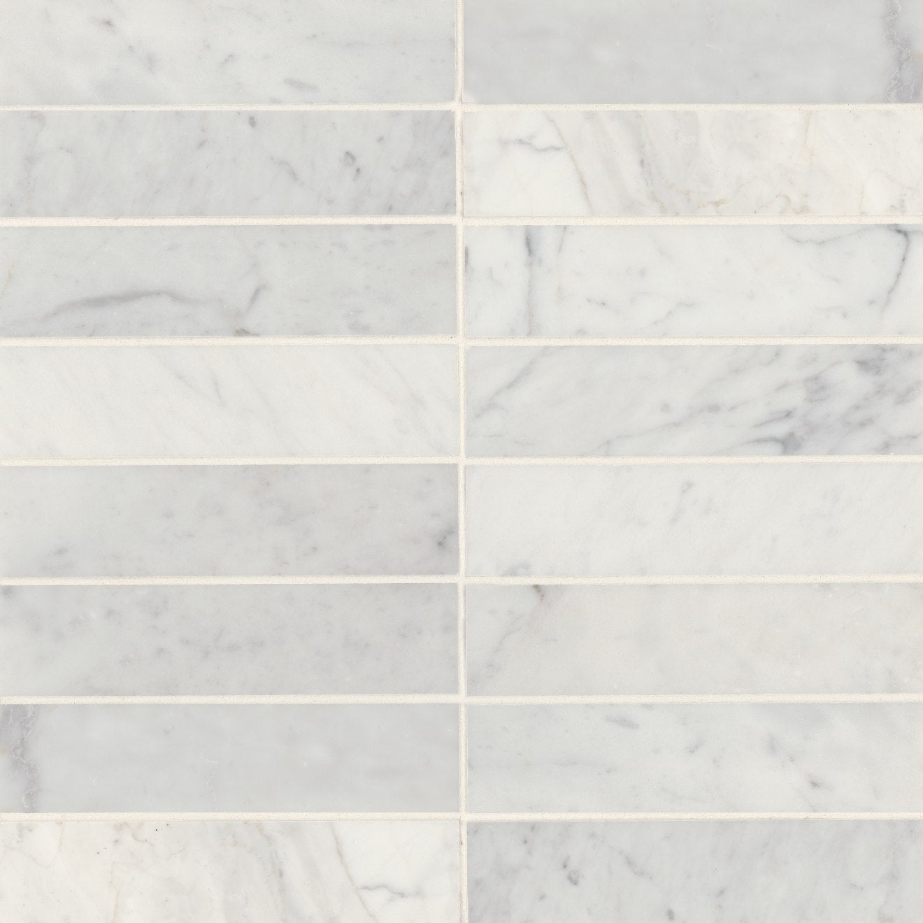 Bedrosians Monet 2" x 8" Honed White Carrara