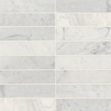 Bedrosians Monet 2" x 8" Honed White Carrara