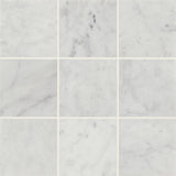 Bedrosians Monet 4" x 4" Honed White Carrara