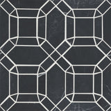 Bedrosians Monet 11.25" x 11.25" Honed Marble Mosaic Nero Marquina