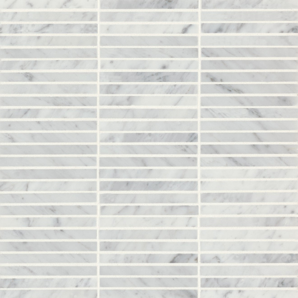 Bedrosians Monet 11.75" x 12" Honed Marble Mosaic White Carrara