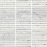 Bedrosians Monet 11.75" x 12" Honed Marble Mosaic White Carrara