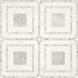 Bedrosians Atrium 15.75" x 15.75" White Carrara/White Thassos