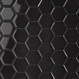 Bedrosians Le Cafe 2" x 2" Hexagon Mosaic Glossy Black