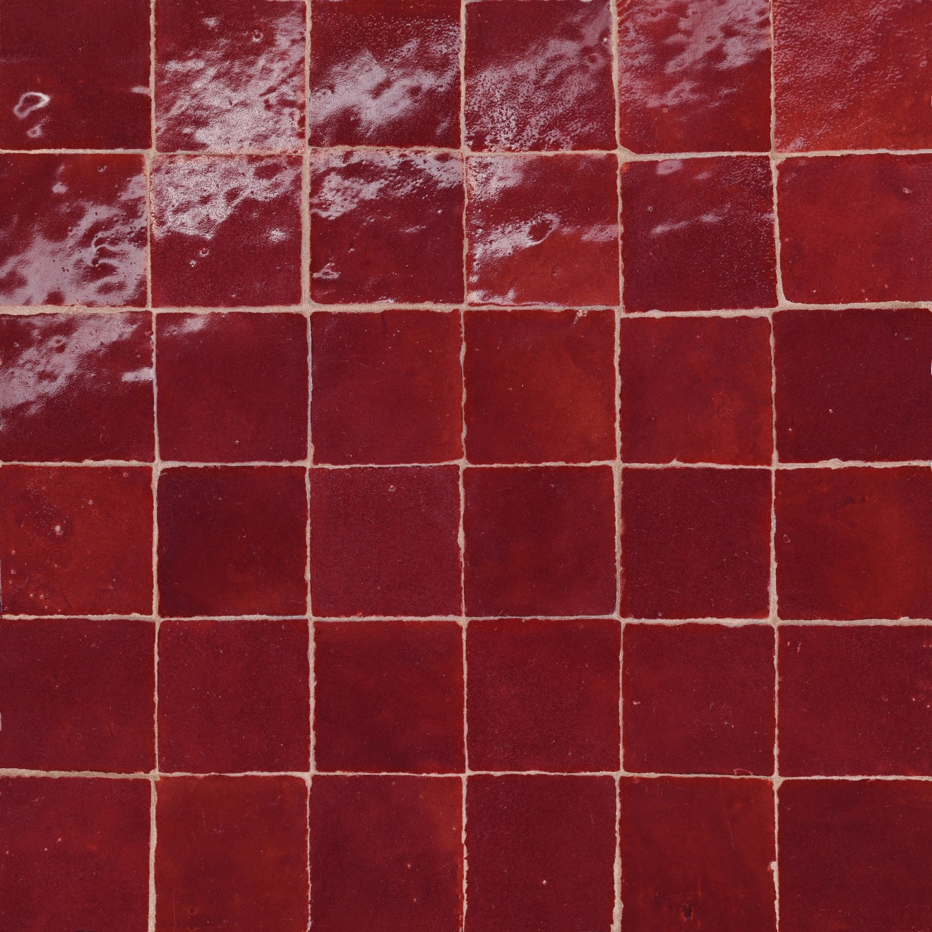 Bedrosians Zagora 12" X 12" Mosaic 2" x 2" Rouge