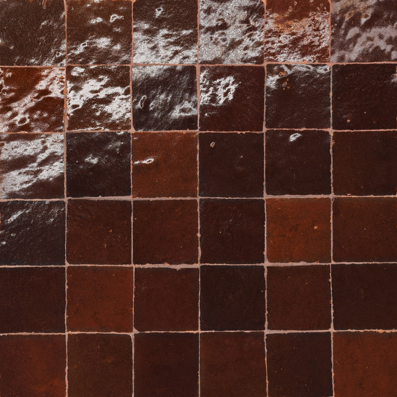 Bedrosians Zagora 12" X 12" Mosaic 2" x 2" Maroon