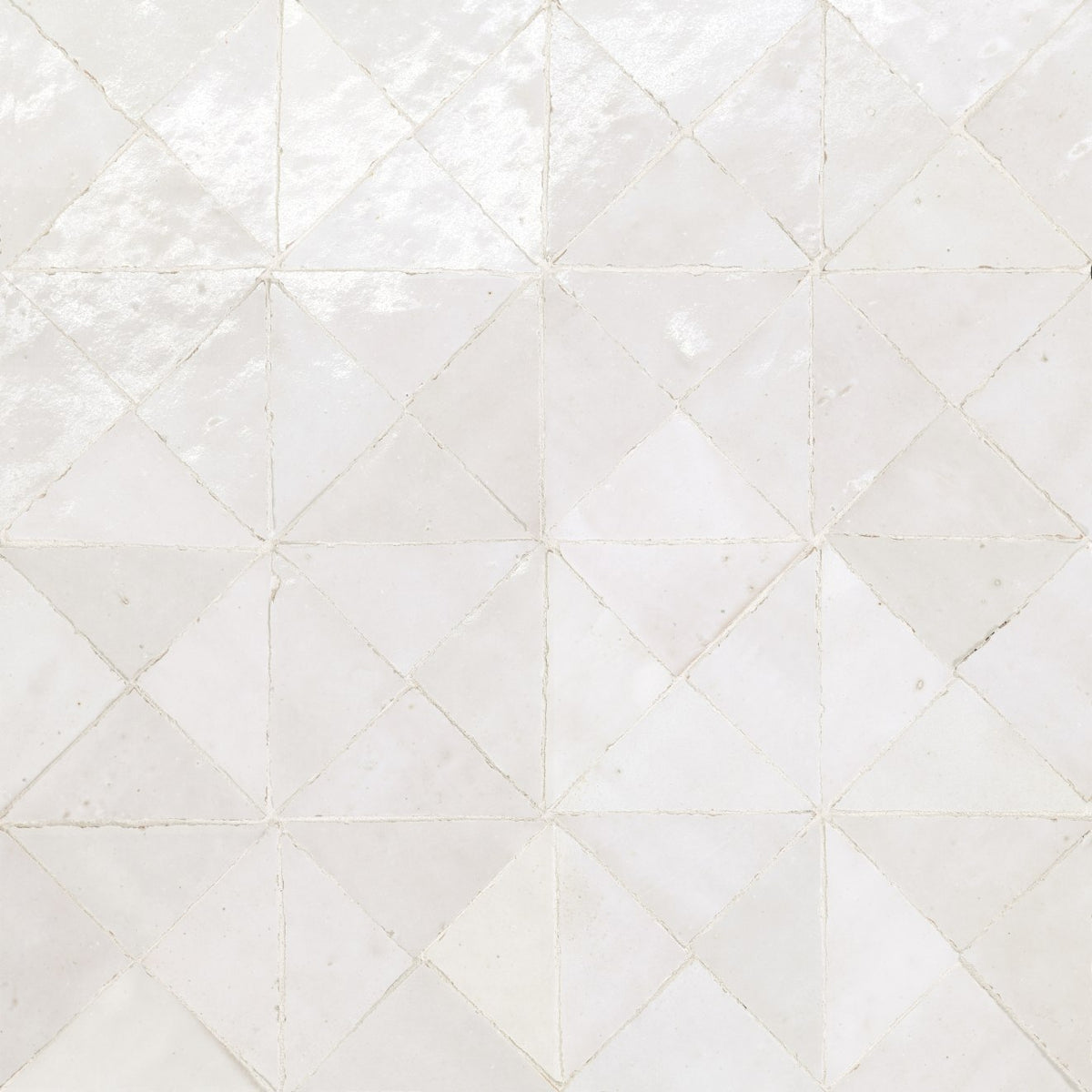 Bedrosians Zagora 12" X 12" Triangle Mosaic Blanc