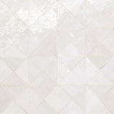 Bedrosians Zagora 12" X 12" Triangle Mosaic Blanc