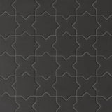 Bedrosians Le Cafe 2" x 2" Cross & Star Mosaic Matte Black