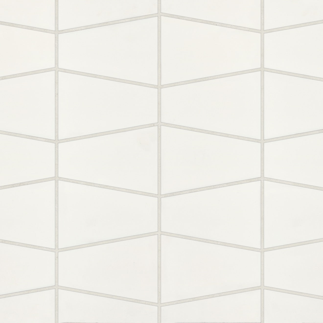 Bedrosians Marin 8.25" X 13" Trapezoid Mosaic Pearl White / White