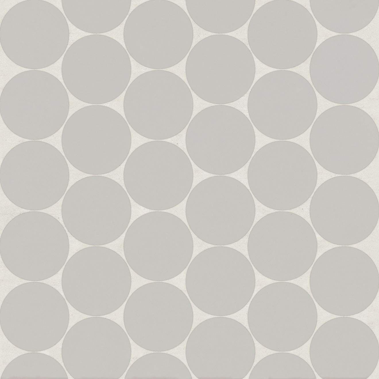 Bedrosians Marin 10.5" X 11.75" Penny Mosaic 2" Pebble Gray / Light Gray