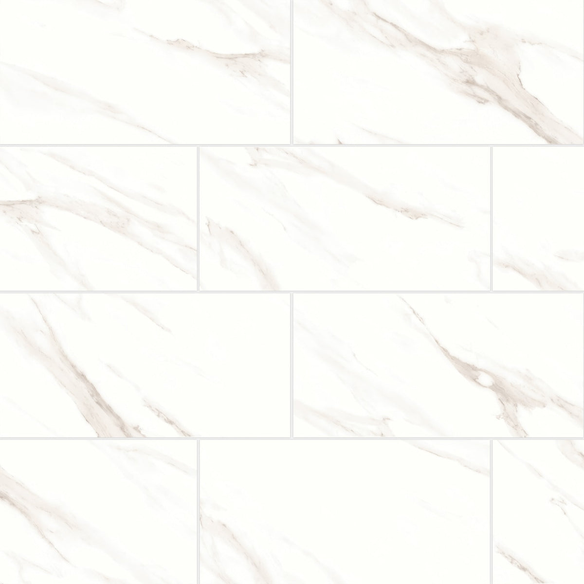 Bedrosians Shandar 12" X 24" Polished Statuario