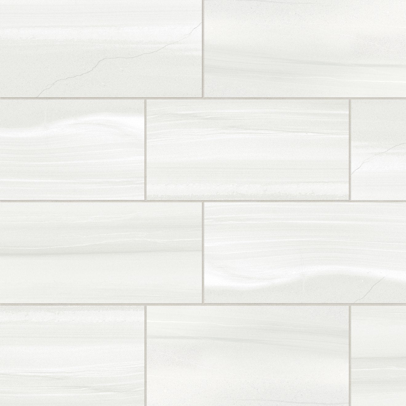 Bedrosians Linear Stone 12" X 24" Honed White