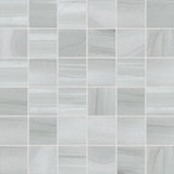 Bedrosians Linear Stone 12" X 12" Mosaic 2" x 2" Grey