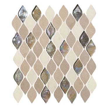 Daltile Decorative Accents 12" X 14" Raindrop Mosaic 1" X 2"