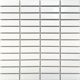 Emser Impact 11"x12" Stack Mosaic 1"x3" Matte White