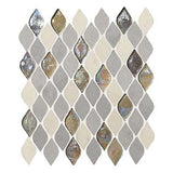 Daltile Decorative Accents 12" X 14" Raindrop Mosaic 1" X 2"