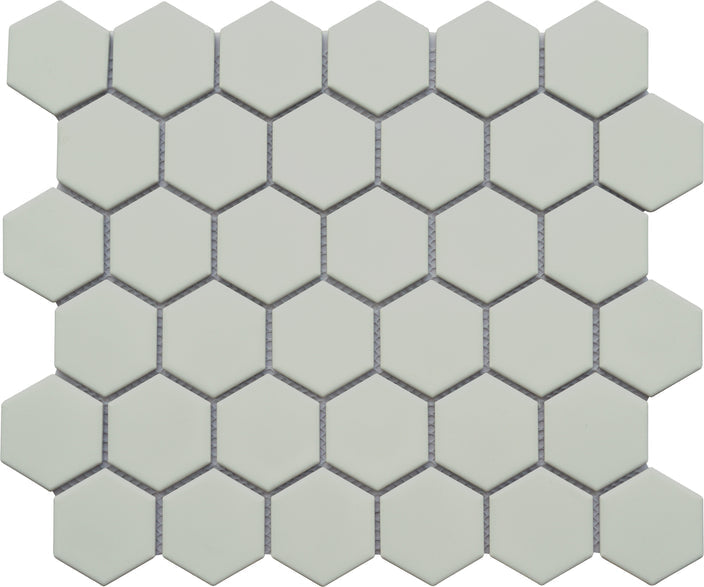 Emser Impact 11"x13" Hexagon Mosaic 2"x2" Matte Gray