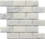 Emser Winter Frost 12"x12" Bevel Mosaic 2"x4" Winter frost