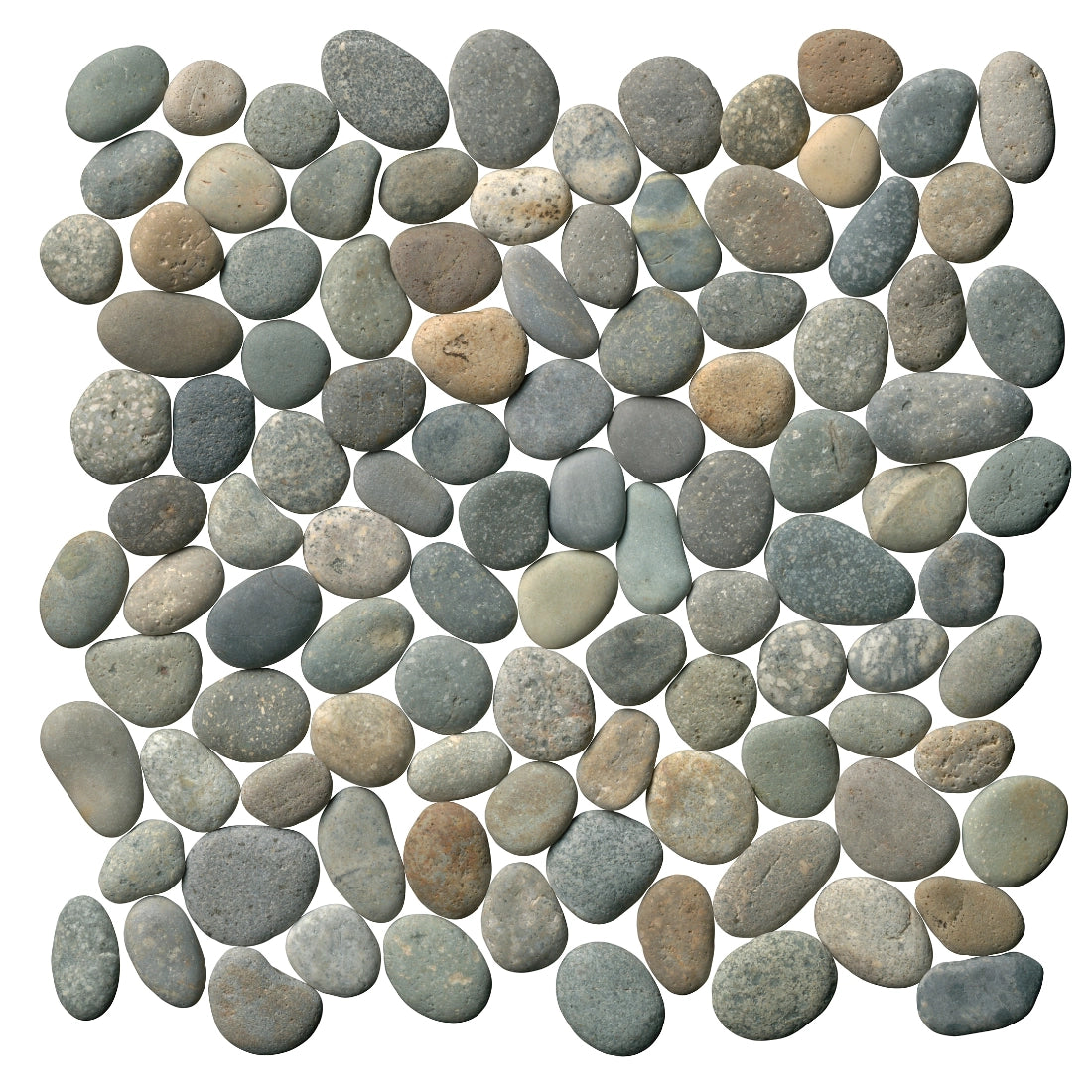 Tile Shop Earth Pebbles 12" x 12" Medium Earth