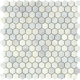 Emser Winter Frost 12"x12" Hexagon Mosaic 1" Winter frost