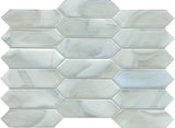 Emser Splash 10"x14" Picket Mosaic 5.31"X5.75" White