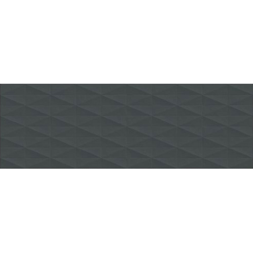 Daltile Stare Eclettica 15" X 48" Diamond Glossy Anthracite