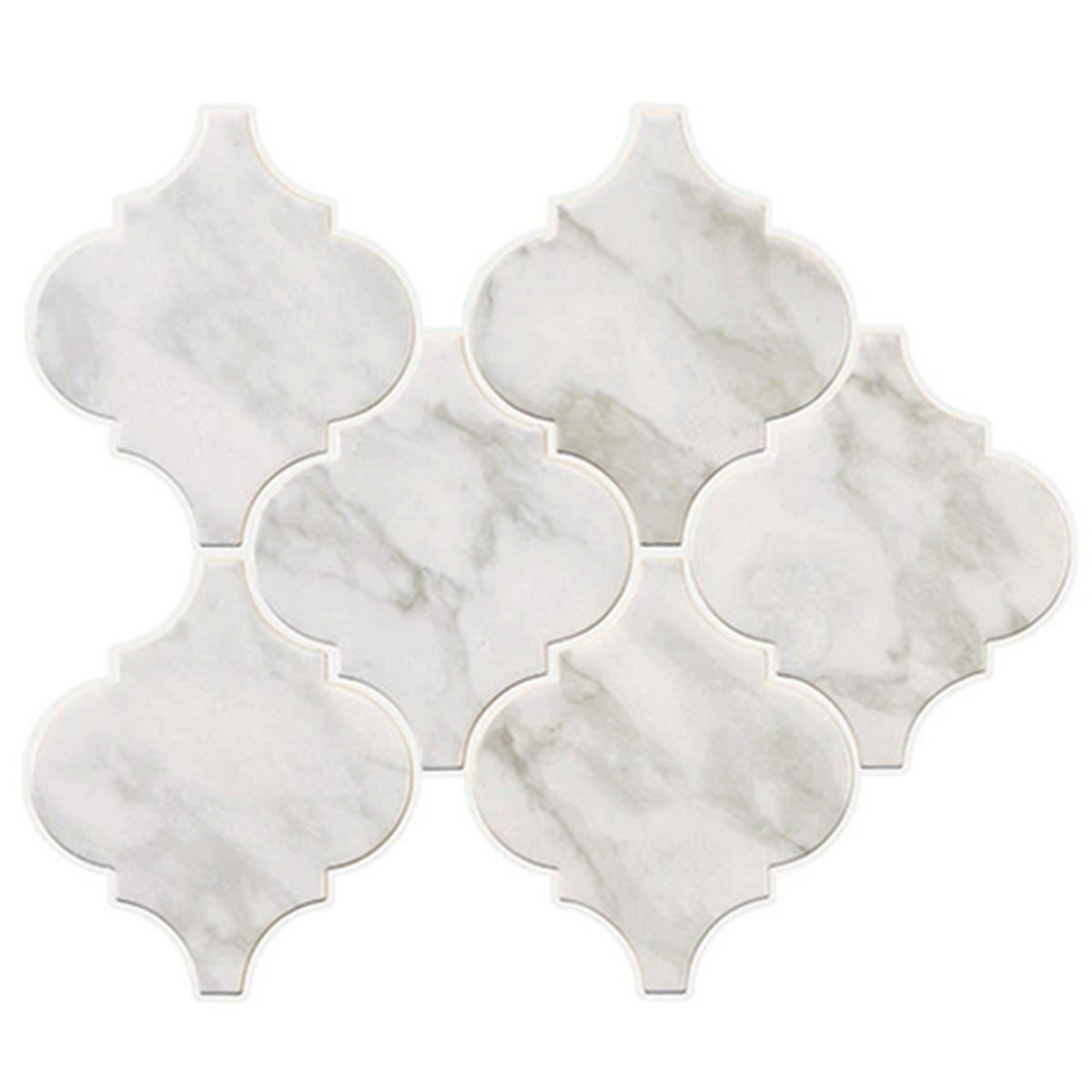 Marazzi Marble Obsession 6" Arabesque Arabescato