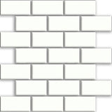 Daltile Rittenhouse Square 2" X 4" Brick Joint Arctic White