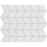 Daltile Color Wheel Retro 2" X 3" Chevron Glossy Arctic White