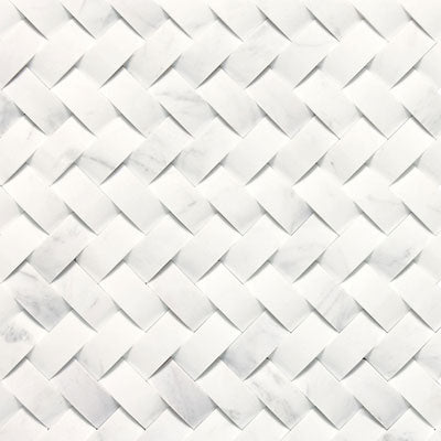 Daltile Stone A LA Mod 12" X 12" Basketweave Contempo White