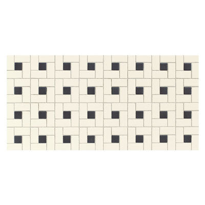 Daltile Keystones 12" X 24" Pattern 1" X 2" Biscuit/Black Dot