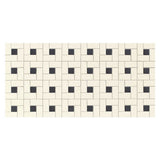 Daltile Keystones 12" X 24" Pattern 1" X 2" Biscuit/Black Dot