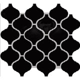 Daltile Color Wheel Retro 3" X 3" Arabesque Glossy Black