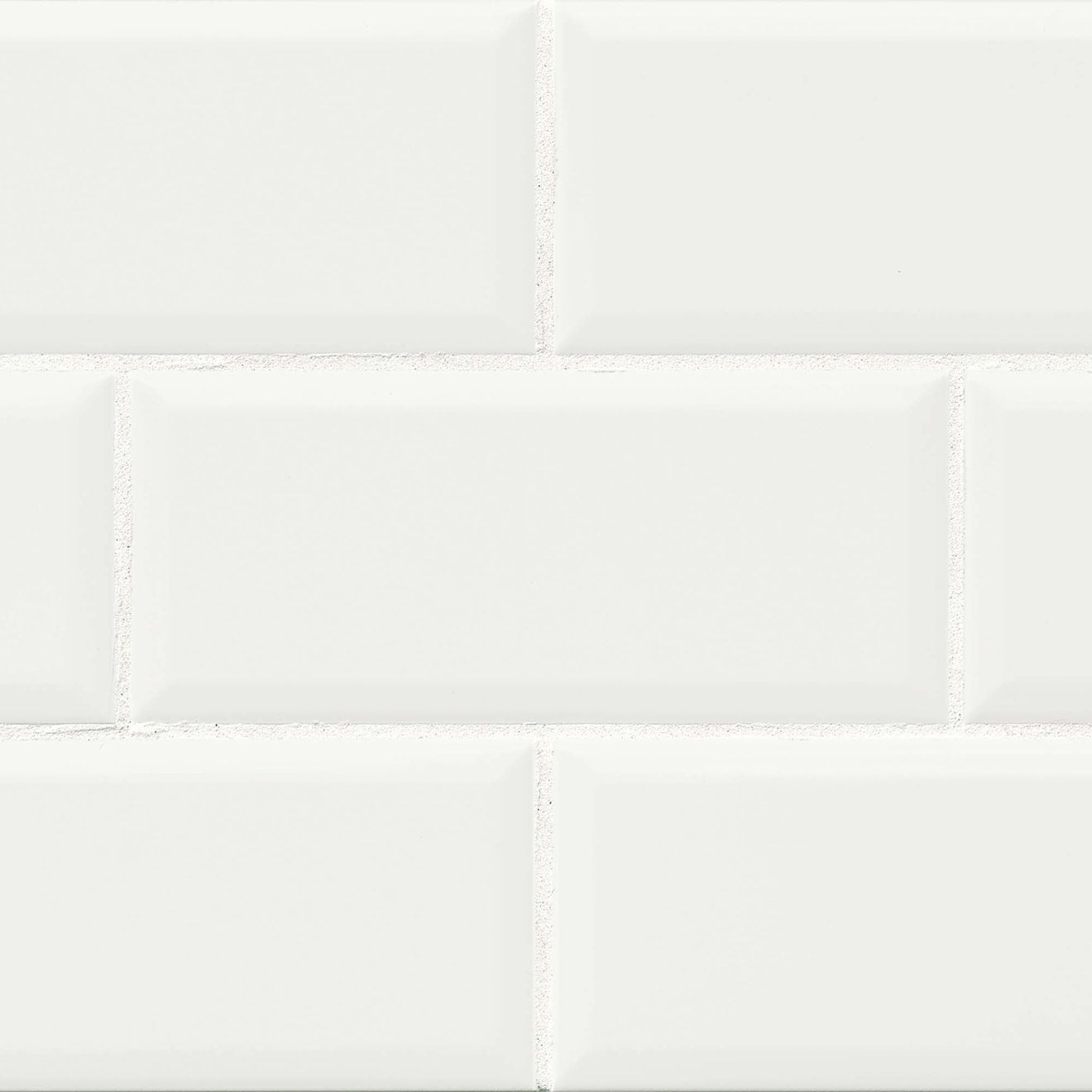 Bedrosians Traditions 4" x 10" Beveled Ice White