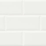 Bedrosians Traditions 4" x 10" Beveled Ice White