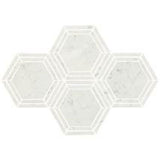 Daltile Marble 6" Hexagon Carrara White