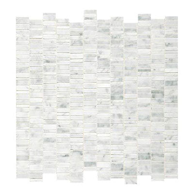 Daltile Marble 1" Random Linear Carrara White