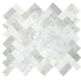 Daltile Minute Mosaix 11" X 10" Herringbone Carrara White