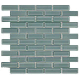 Daltile Revalia Remix 2" X 6" Brick Joint Beveled Celebration Teal