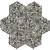 Daltile Pebble Oasis 12" X 10" Tri-Hex Pebble Coastal