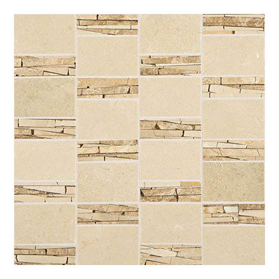 Daltile Marble 12" X 12" Abstract Crema Marfil Cl