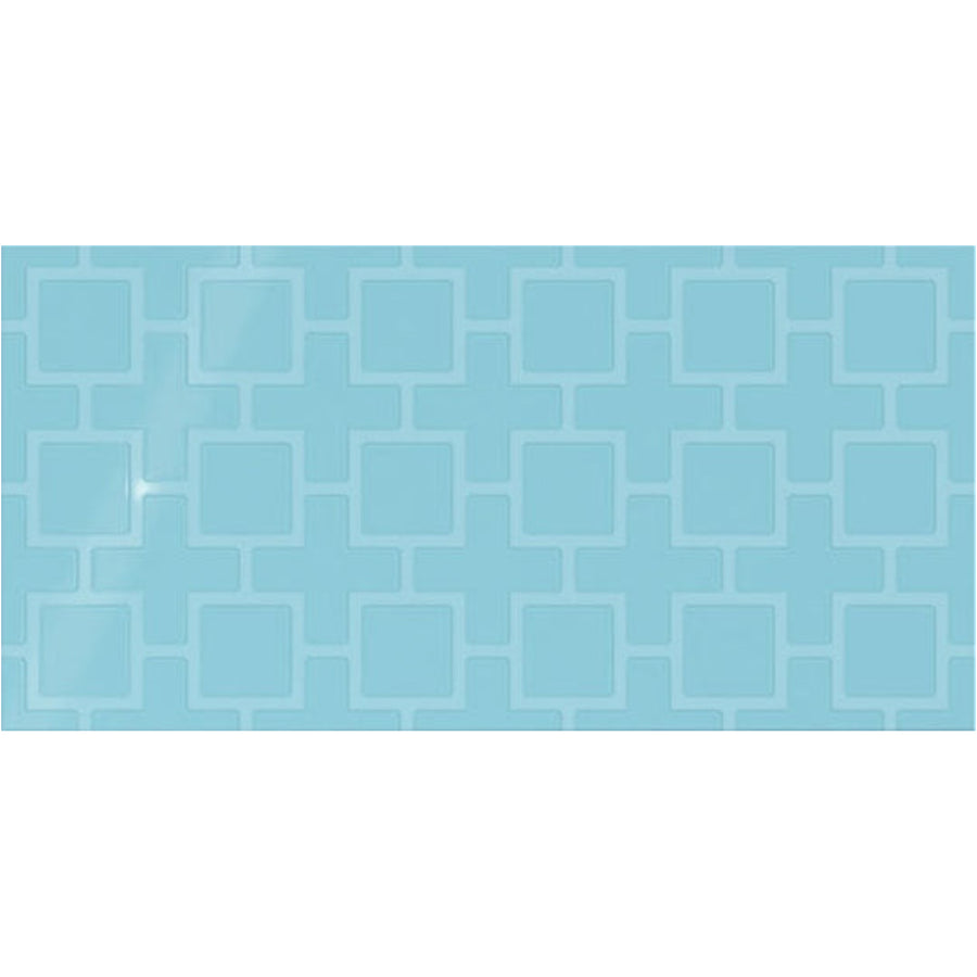 Daltile Showscape 12" X 24" Square Lattice Crisp Blue